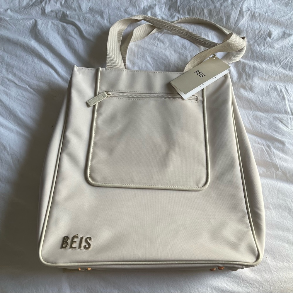 Beis North to South Tote Ivory